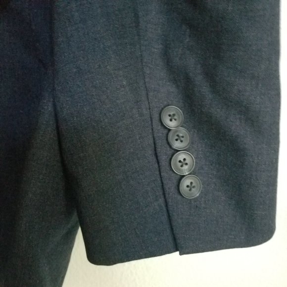 Vintage Christian Dior Dark Blue Navy Sports Coat Pure Virgin Wool Medium - Picture 4 of 6